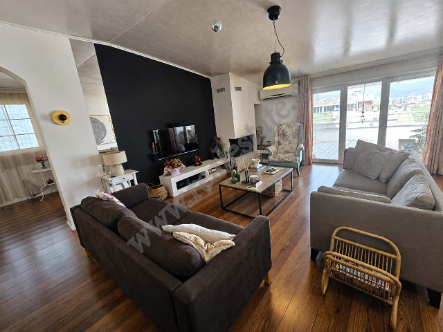 hree-bedroom apartment with a veranda and storage room for sale on Kodra e Diellit Street in Tirana.
